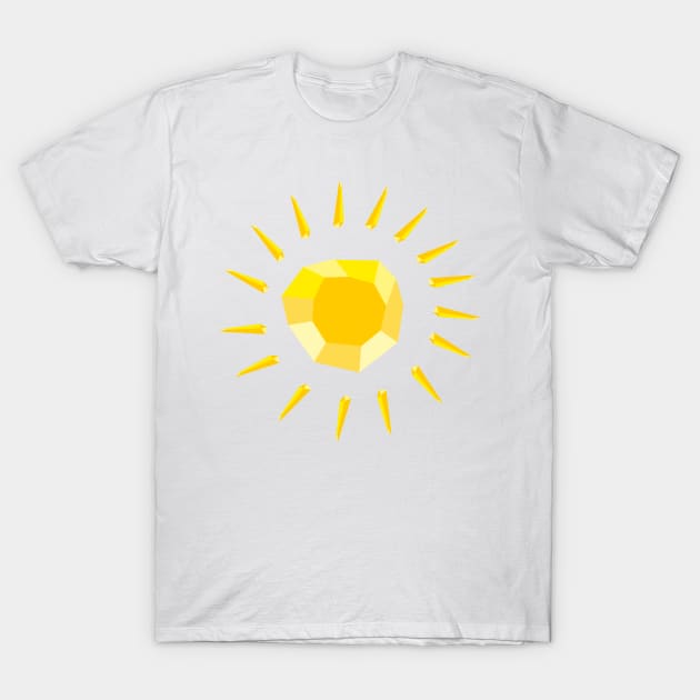 yellow diamond shaped sun vector T-Shirt by bloomroge